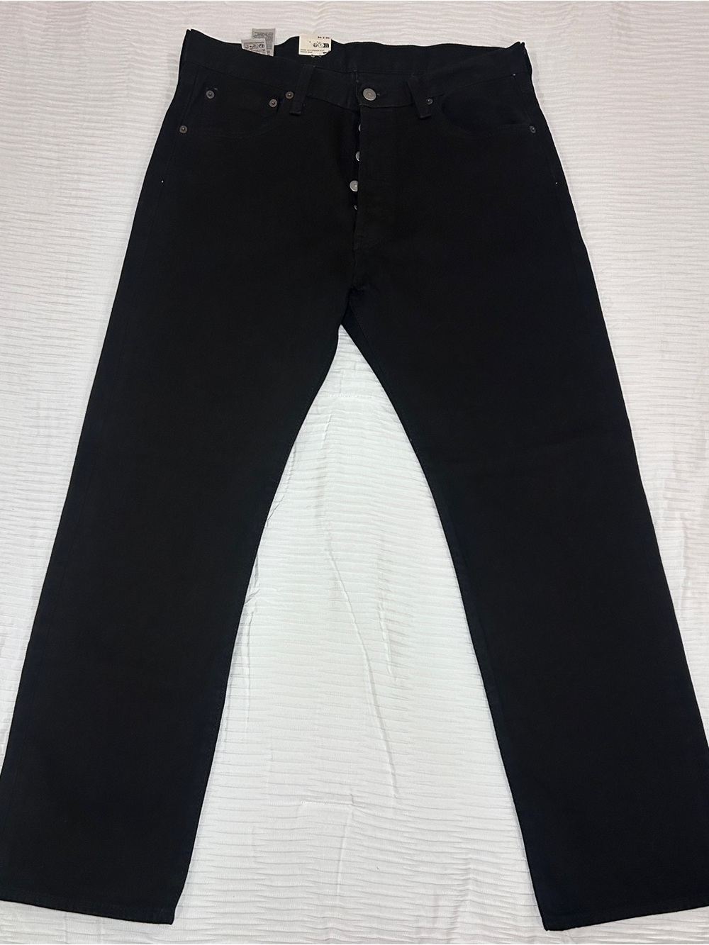 NWT Levi's 501 Original Black Button Fly Jeans 34x30